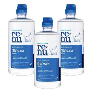 [리뉴] 후레쉬 500ml 3개 렌즈세정액 세척액