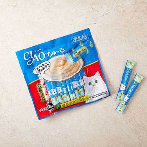 이나바 챠오 츄르 가다랑어&가다랑어포 믹스 20개입 고양이 간식