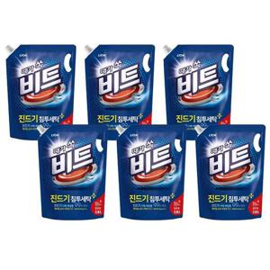 [비트] 진드기 침투세탁(일반용) 액체세제 리필 2L x 6개