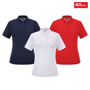 [레드페이스 본사] 여성 쿨에어요꼬칼라하프티셔츠 REWFTSM24250