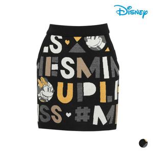 [디즈니골프] 여성 밴딩 니트 알파벳 스커트 DK3LCR003
