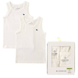 [블루독8-아동] 아이보리베이직뱀부2종런닝세트 나시 민소매 언더웨어 이너 내의속옷 두돌선물 24W1050002