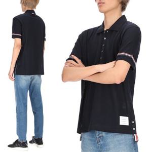 [톰브라운] RWB 스트라이프 MJP193A J0129 415 라이트웨이트 폴로 반팔티셔츠