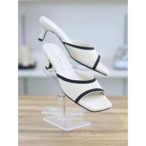 바이로쏘 세이브존06 슬림 미들힐 내추럴 라탄 5cm 뮬 샌들 (BY)24S12086BA3W