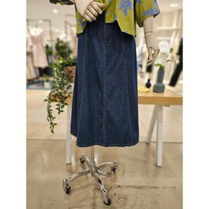 [포커스] 포커스 우드단추 청 스커트 FF4H7SK00079