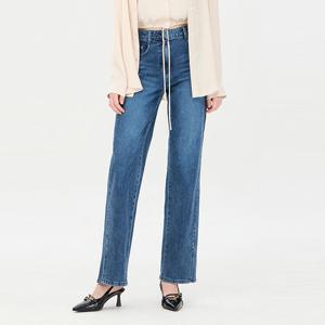 [시슬리] 옆트임 슬림 일자핏 데님 팬츠_SADP03441BL