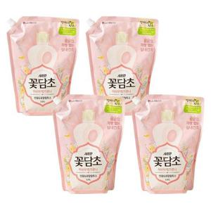 [샤프란] 꽃담초 섬유유연제 부케가르니 연꽃 리필 1.6L 4개