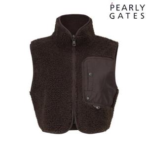 파리게이츠 (521D3JV101BR) 여성 포켓 배색 덤블 집업 베스트