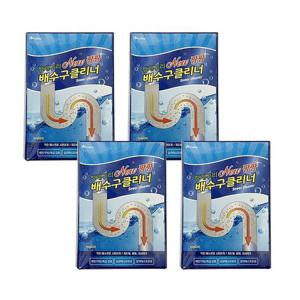 [하비비] 하비비 NEW팡팡 배수구 클리너 세정제 4박스 * 12포