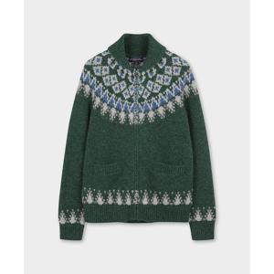 [브룩스브라더스] 아카이브 울 스키 코위찬 풀집스웨터 (그린) (BBWWMM3881JEW)