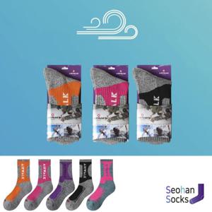 에어워크 여성 에어로쿨 등산 중목 양말 1족