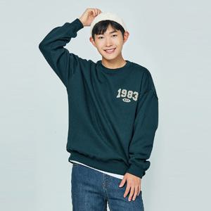 [소이] 남자 겨울이월 아플리케자수 맨투맨티(24W1404)