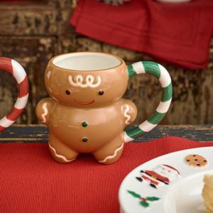 [모던하우스] 메리베이커리 진저브레드 형태머그 그린