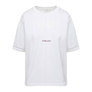 생로랑 로고 베이직 코튼 반팔티셔츠 460876 YB2DQ9000