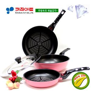 키친아트 아미(AMI)세라믹 다이아코팅 후라이팬4종(A)SET(20+28+