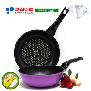 키친아트 아미(AMI)세라믹 다이아코팅 후라이팬2종(A)SET(24+22