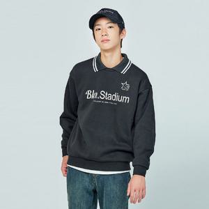 [소이] 남자 겨울이월 블록코어요꼬카라 맨투맨티(24W1401)