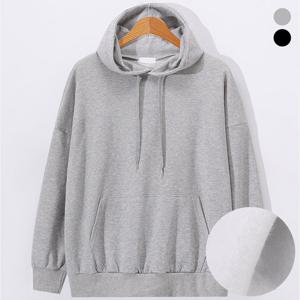 [후앙스] 오버핏 무지 기모 코튼 후드 티셔츠 GIHD2064