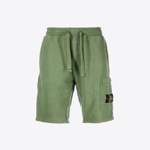 스톤아일랜드 22FW 771564620 V0058 와펜패치 트레이닝 카키 남성 반바지
