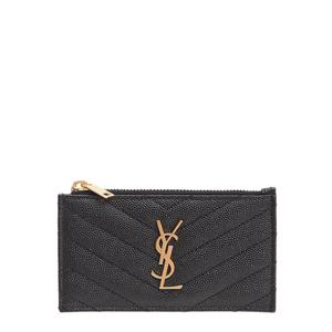 [로로모다] 생로랑 모노그램 지퍼 여성 카드지갑 / 607915-BOW01-1000