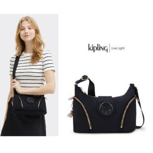 [키플링]키플링 호보백 숄더백 세라M 블랙 로즈 스파이스 KPABT20 BKRS