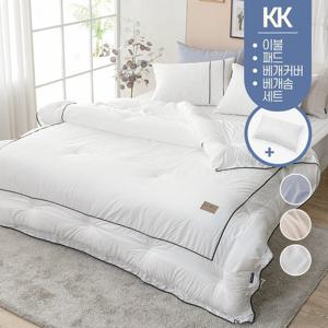 마이크로 모달 사계절 겨울 호텔식 먼지없는 차렵이불+침대패드+베개커버+베개솜 침구세트 슈퍼킹 KK
