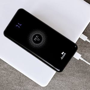 액센 BW312 QC3.0 가벼윤 휴대 고속 무선충전 듀얼 USB 보조배터리 10000mAh(각인 인쇄 가능)