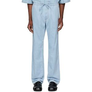 Bottega Veneta 청바지 블루 라이트 블리치 워싱 데님 진 242798M186000