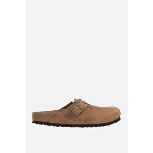 BIRKENSTOCK Boston BS flat mules in oiled leather Narrow Fit 1028310COGNAC