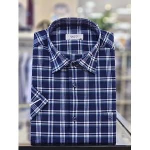 바찌 세이브존07 반팔 CP 써커 체크 셔츠 VD1O2CR653