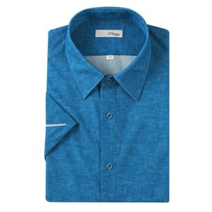 (듀퐁)25년 SS 신상 -SE5MM11HS123SBU(블루)- 일반핏 여름 져지 반팔셔츠