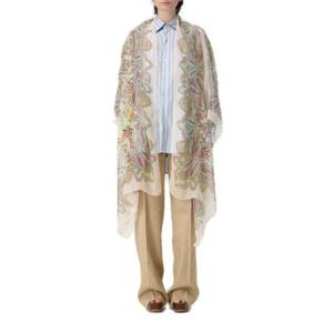 에트로 세미 쉬어 페이즐리 프린트 케이프 WRCA0023AK713 X0806 TP934825773