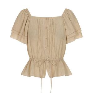 [올리브데올리브]스퀘어넥 플레어 블라우스 (OH5MB555)