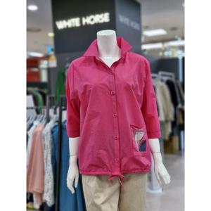 화이트호스 세이브존05 주머니 포인트 오픈 블라우스 A252213