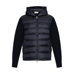 몽클레어 숏패딩 울 집업 후드 K20919B00006M1131 776 BLUE