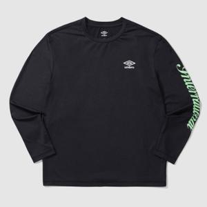 엄브로래쉬가드 JQS UP321CRL73-BLK 그래픽 워터 긴팔 티셔츠 (래쉬가드 겸용) / BLACK