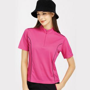 샵앤) 여성 반집업 하프넥 사선라인 쿨론 여름 반팔 등산티 SC-WSH-M0054