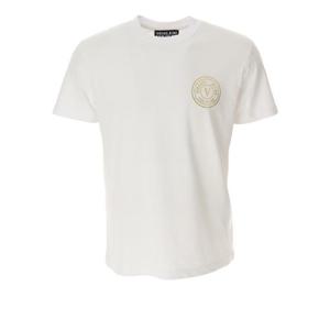 베르사체 반팔 티셔츠 76GAHT02 76UP600 G03 white gold BIANCO