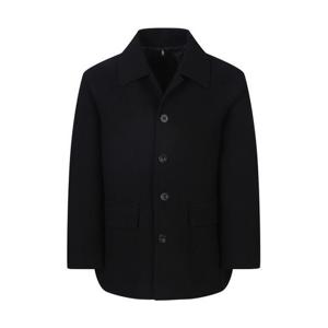 [지이크]빅포켓 캐시미어 블렌디드 하프 코트 블랙 (PHHAX7013)