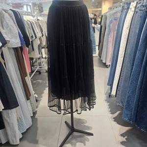 [르샵]르샵블랑)밴딩  플리츠  롱 스커트 (L2G35WSK030)_BP