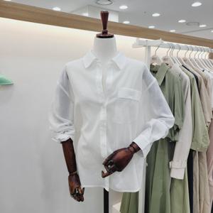 [비지트인뉴욕]백슬릿  뱀부 시스루 포켓 셔츠남방 VB4LS70_US