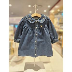 블루독베이비[hu] 25.FW가을신상 BL)러블리데님원피스 45A13-401-01 여아원피스 청치마 청원피스 외출복