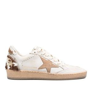 골든구스 볼스타 가죽 어퍼 앤 토 스웨이드 스니커즈 GWF00117F