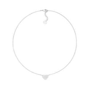 디올 클레어 D 룬 네클리스 실버 피니쉬 메탈 앤 화이트 크리스탈 N3477WOMCY-D001