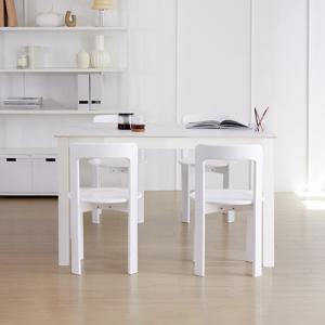 베스트리빙 앨빈 화이트 오르 1200 4인 세라믹 식탁세트