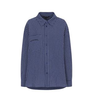 [올리브데올리브]자수 장식 포켓 체크셔츠(OW5AB885)