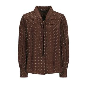 [올리브데올리브] 어깨 셔링 타이 블라우스 OW5AB8520