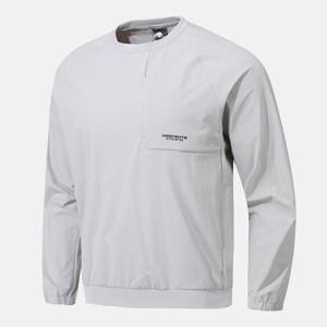 [데상트]데상트 베이직 가슴 포켓 우븐 맨투맨 SP323TWH91LGRY