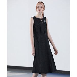 [에고이스트]  ER3ODO01레이스업데님 원피스