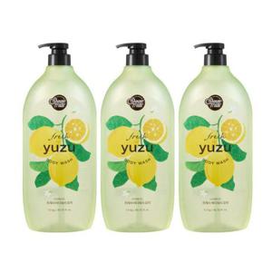 샤워메이트 바디워시 유자, 1.2kg, 3개